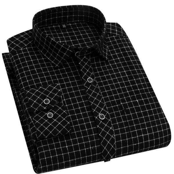 men's casual shirts men shirt long sleeve striped & plaid man middle aged pocket soft loose camisas hombre streetwear, White;black
men's casual shirts men shirt long sleeve striped & plaid man middle aged pocket soft loose camisas hombre streetwear, White;black