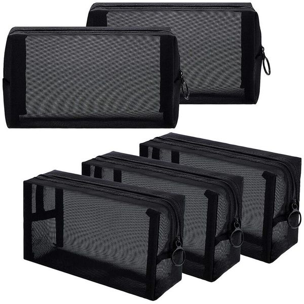 storage bags 5 pieces mesh makeup bag portable cosmetic black pouch breathable travel toiletry for home
storage bags 5 pieces mesh makeup bag portable cosmetic black pouch breathable travel toiletry for home