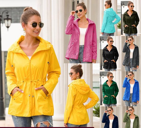 women's jackets 2021 summer rainproof jacket waist hooded outdoor mountaineering, Black;brown
women's jackets 2021 summer rainproof jacket waist hooded outdoor mountaineering, Black;brown