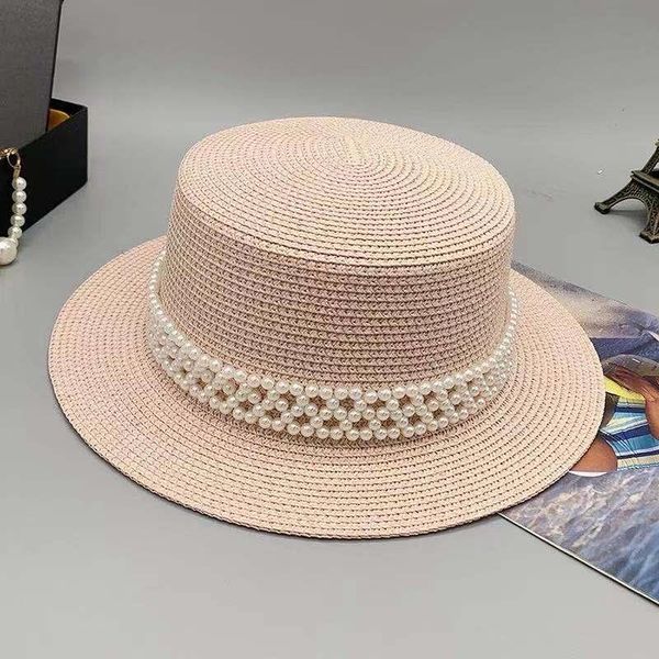 wide brim hats female spring and autumn small fresh pearl straw hat outdoor travel korean sunscreen sun fashion wild flat top, Blue;gray
wide brim hats female spring and autumn small fresh pearl straw hat outdoor travel korean sunscreen sun fashion wild flat top, Blue;gray