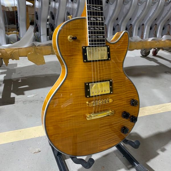 lp custom electric guitar double tiger maple gold hardware rosewood fingerboard guitarar
lp custom electric guitar double tiger maple gold hardware rosewood fingerboard guitarar