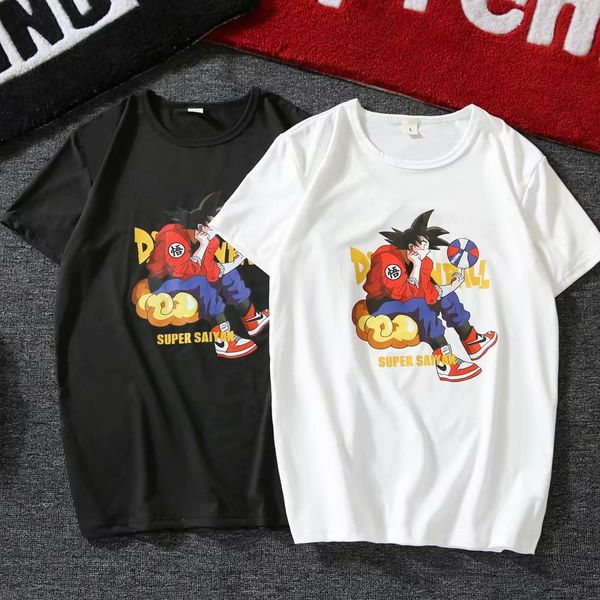 2020 summer new korean thin men's pullover short sleeve youth fashion collar men's t-shirt longzhu wukong, White;black
2020 summer new korean thin men's pullover short sleeve youth fashion collar men's t-shirt longzhu wukong, White;black