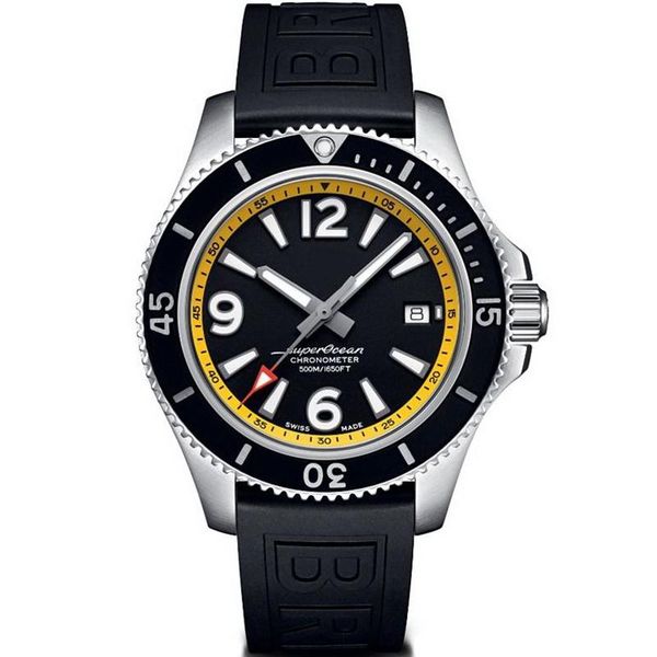 wristwatches superocean ceramic bezel automatic mechanical watch black yellow number dial rubber stainless steel sapphire, Slivery;brown
wristwatches superocean ceramic bezel automatic mechanical watch black yellow number dial rubber stainless steel sapphire, Slivery;brown