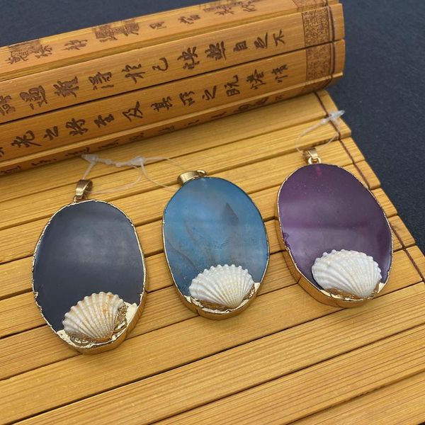 charms natural stone pendant agate multicolor oval inlaid shell electroplating edging diy creation exquisite necklace earring gift, Bronze;silver
charms natural stone pendant agate multicolor oval inlaid shell electroplating edging diy creation exquisite necklace earring gift, Bronze;silver