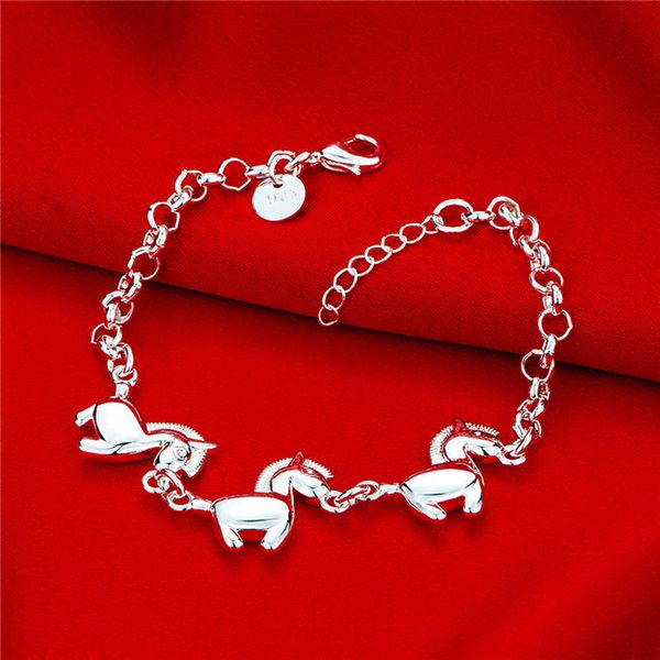 women's sterling silver plated three horse charm bracelet gssb519 fashion 925 silver plate jewelry bracelets, Golden;silver
women's sterling silver plated three horse charm bracelet gssb519 fashion 925 silver plate jewelry bracelets, Golden;silver