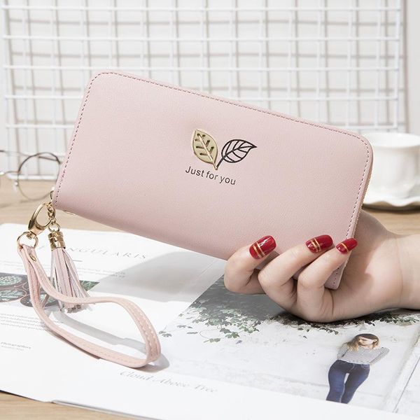 womens wallet simple personality wild metal leaf lady pu long clutch bag hand zipper mobile phone wallets, Red;black
womens wallet simple personality wild metal leaf lady pu long clutch bag hand zipper mobile phone wallets, Red;black