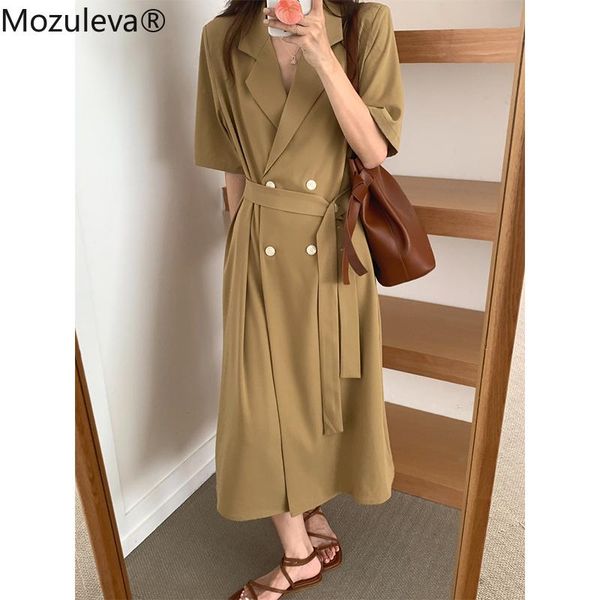 casual dresses mozuleva summer chic v neck dress female lapel double-breasted stitching a-line short sleeve lace up vestidos, Black;gray
casual dresses mozuleva summer chic v neck dress female lapel double-breasted stitching a-line short sleeve lace up vestidos, Black;gray