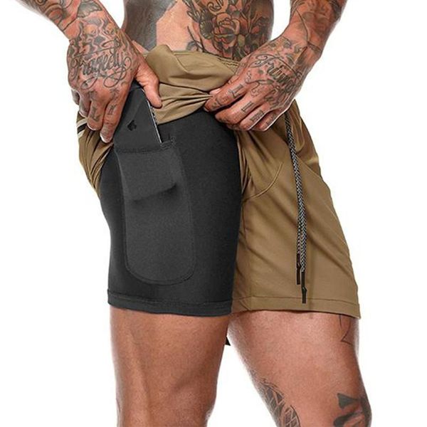 men's shorts joggers 2 in 1 running mens sports quick drying training jogging gyms men with built-in pocket liner, White;black
men's shorts joggers 2 in 1 running mens sports quick drying training jogging gyms men with built-in pocket liner, White;black