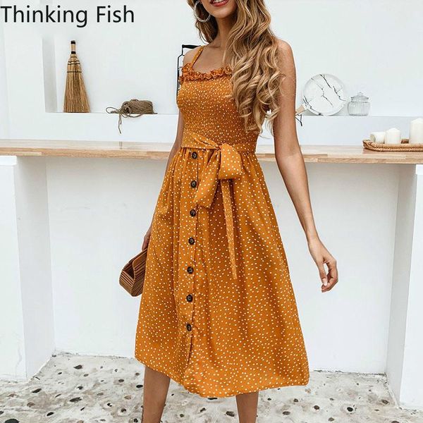 casual dresses beach summer women dress bohemian robe vintage midi streetwear backless sleeveless block print dot sundress l144, Black;gray
casual dresses beach summer women dress bohemian robe vintage midi streetwear backless sleeveless block print dot sundress l144, Black;gray