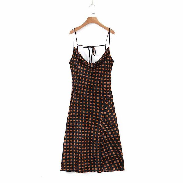 casual dresses 2021 autumn women dress dot spaghetti strap v-neck backless above knee split female fashion clothes, Black;gray
casual dresses 2021 autumn women dress dot spaghetti strap v-neck backless above knee split female fashion clothes, Black;gray