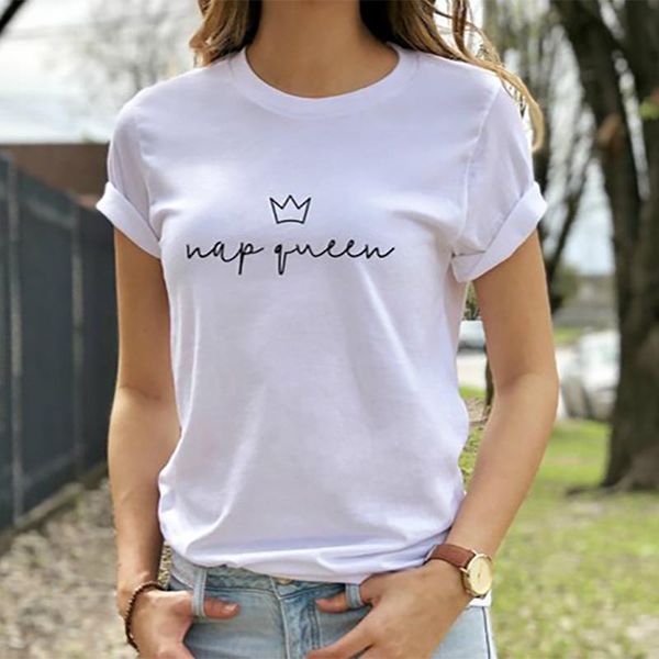 women's t-shirt t shirt plus size summer nap queen funny shirts cotton tshirt tee femme graphic women xs-3xl white grey
women's t-shirt t shirt plus size summer nap queen funny shirts cotton tshirt tee femme graphic women xs-3xl white grey