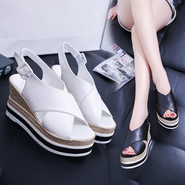 dress shoes buckle peep toe ankle strap platform wedges women sandals super high back gladiator ladies shallow summer, Black
dress shoes buckle peep toe ankle strap platform wedges women sandals super high back gladiator ladies shallow summer, Black