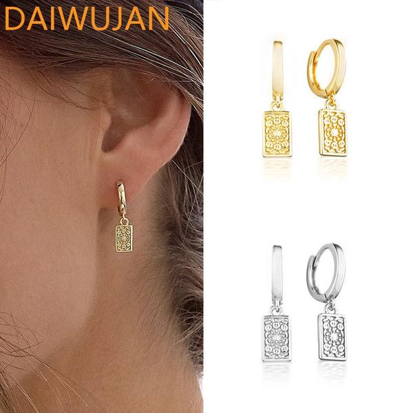 hoop & huggie daiwujan vintage 925 sterling silver earrings all-match pattern rectangular pendientes circle for women jewelry, Golden;silver
hoop & huggie daiwujan vintage 925 sterling silver earrings all-match pattern rectangular pendientes circle for women jewelry, Golden;silver