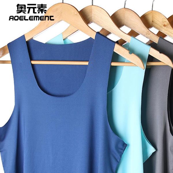 men' tank 2021 summer ice silk seamless vest round neck slim fit sports wide shoulder underwear business bottoming shirt, White;black
men' tank 2021 summer ice silk seamless vest round neck slim fit sports wide shoulder underwear business bottoming shirt, White;black