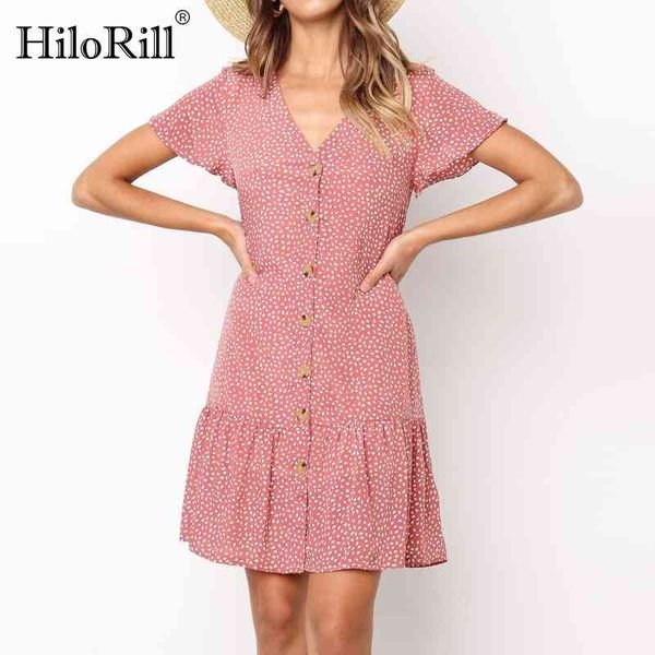 loose dot printed summer mini dress women bohemian v neck beach es short sleeve ruffle bottons vestidos 210508, Black;gray
loose dot printed summer mini dress women bohemian v neck beach es short sleeve ruffle bottons vestidos 210508, Black;gray