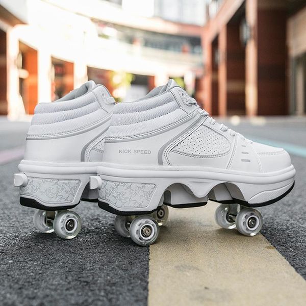 inline & roller skates dual purpose deformation shoes double row runaway atmosphere light four wheel
inline & roller skates dual purpose deformation shoes double row runaway atmosphere light four wheel