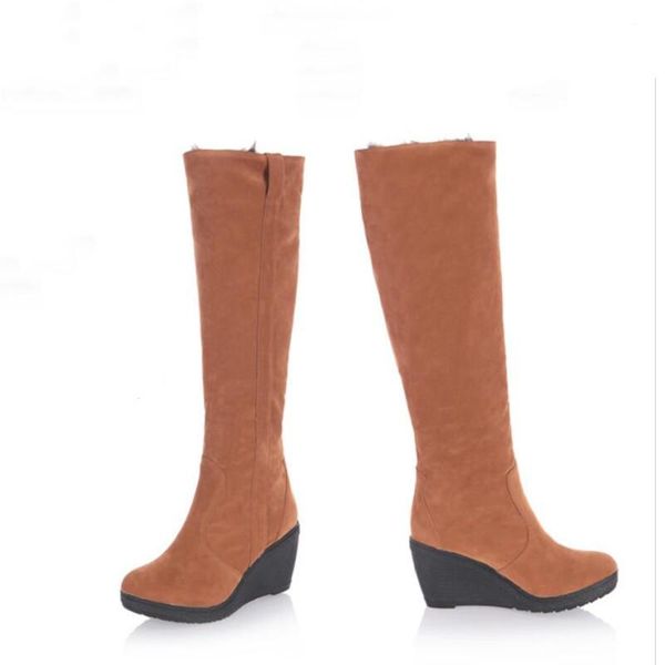flanging, wear more french high boots, warm snow slope-heeled high-heeled casual boots, Black
flanging, wear more french high boots, warm snow slope-heeled high-heeled casual boots, Black