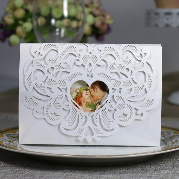 greeting cards 10cs laser cut wedding invitation card kit with inner sheet envelope heart carved pattern engagement party decor
greeting cards 10cs laser cut wedding invitation card kit with inner sheet envelope heart carved pattern engagement party decor