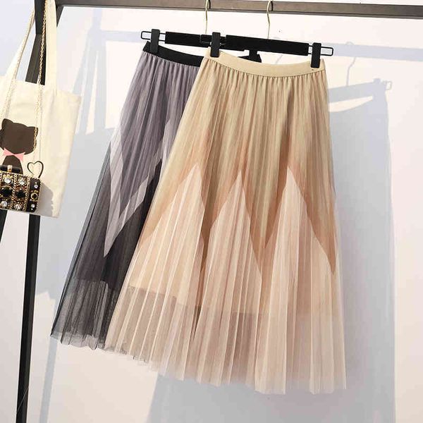 skirts skirts summer wave striped printing pleated mesh sweet contrast color pactwork a-line long s 4u92, Black
skirts skirts summer wave striped printing pleated mesh sweet contrast color pactwork a-line long s 4u92, Black