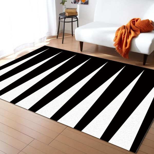 carpets black and white stripes geometric for bed room modern home large area rug living bay window mat
carpets black and white stripes geometric for bed room modern home large area rug living bay window mat