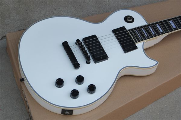 delivery, ebony fingerboard, white electric guitar, black hardware electric guitar
delivery, ebony fingerboard, white electric guitar, black hardware electric guitar