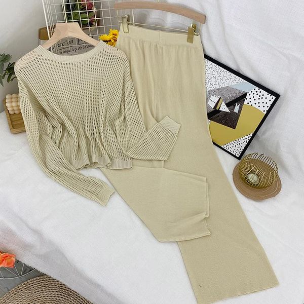 ice silk knitting package female summer temperament light, thin, air sunscreen wide leg pants two-piece set women's two piece, White
ice silk knitting package female summer temperament light, thin, air sunscreen wide leg pants two-piece set women's two piece, White
