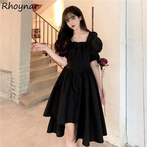 casual dresses dress women temperament tender pure irregular puff sleeve summer preppy girls slim a-line tunic solid party korean style, Black;gray
casual dresses dress women temperament tender pure irregular puff sleeve summer preppy girls slim a-line tunic solid party korean style, Black;gray