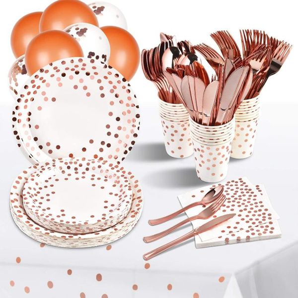 disposable dinnerware white rose gold party supplies tableware sets paper plates cups for wedding bridal baby shower birthday
disposable dinnerware white rose gold party supplies tableware sets paper plates cups for wedding bridal baby shower birthday
