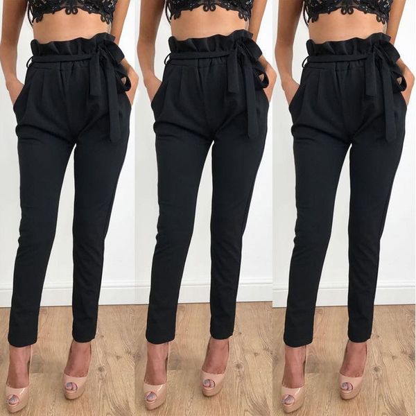 high waist slim skinny leggings womens capri stretchy bow belt drawstring jeggings pencil trousers, Black;white
high waist slim skinny leggings womens capri stretchy bow belt drawstring jeggings pencil trousers, Black;white