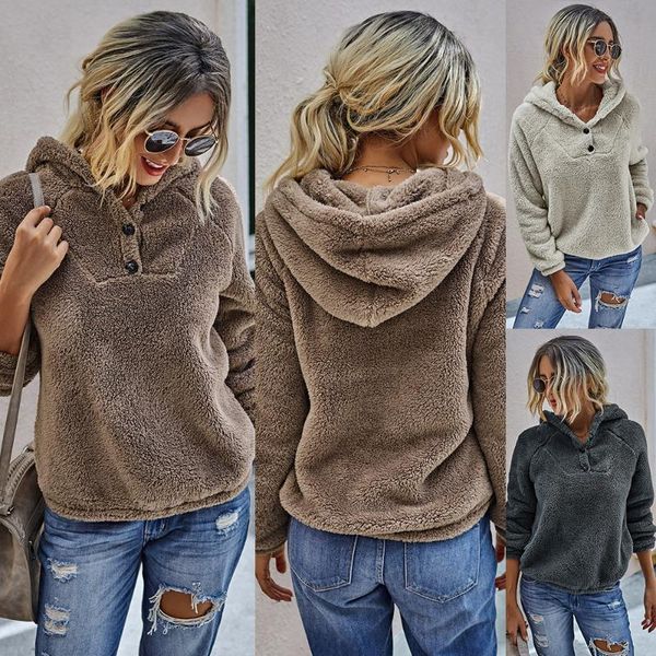 women's hoodies & sweatshirts women fleece soft warm sweatshirt long sleeve hooded pullovers hoodie button knitted casual streetwear s, Black
women's hoodies & sweatshirts women fleece soft warm sweatshirt long sleeve hooded pullovers hoodie button knitted casual streetwear s, Black