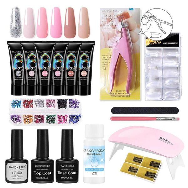nail art kits gel set poly uv clear/pink acrylic quick building finger extension soak off polish tools
nail art kits gel set poly uv clear/pink acrylic quick building finger extension soak off polish tools