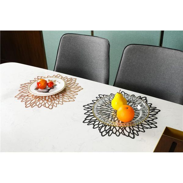 mats & pads nordic ins wind bronzing insulation placemat el light luxury hollow table decoration plate mat
mats & pads nordic ins wind bronzing insulation placemat el light luxury hollow table decoration plate mat