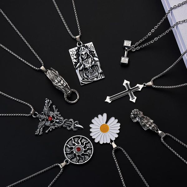pendant necklaces titanium steel punk style geometric men and women necklace fashion street accessories hip hop hipster, Silver
pendant necklaces titanium steel punk style geometric men and women necklace fashion street accessories hip hop hipster, Silver