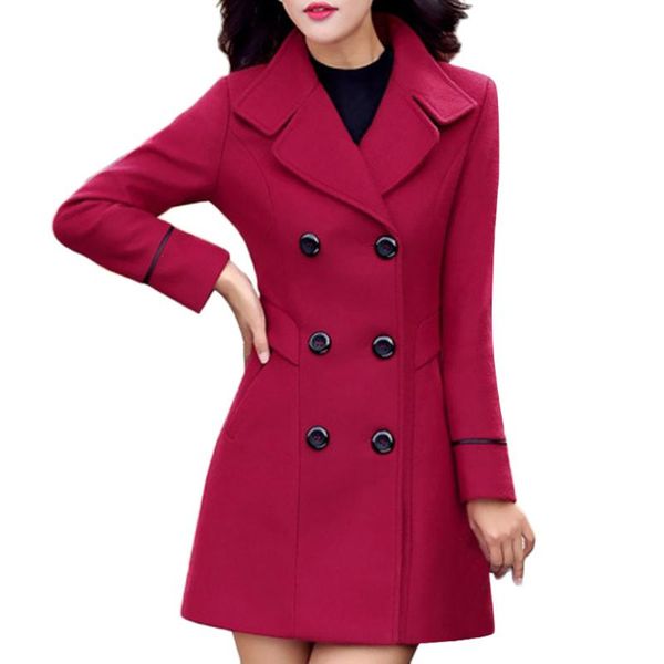 women's jackets women jacket wool double breasted coat elegant long sleeve work office fashion blouse fur #yb40, Black;brown
women's jackets women jacket wool double breasted coat elegant long sleeve work office fashion blouse fur #yb40, Black;brown