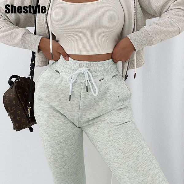 shestyle dstring jogger pants women letter printed casual loose gray lucky plain autumn streetwear trackpant trousersby air, Black;white
shestyle dstring jogger pants women letter printed casual loose gray lucky plain autumn streetwear trackpant trousersby air, Black;white
