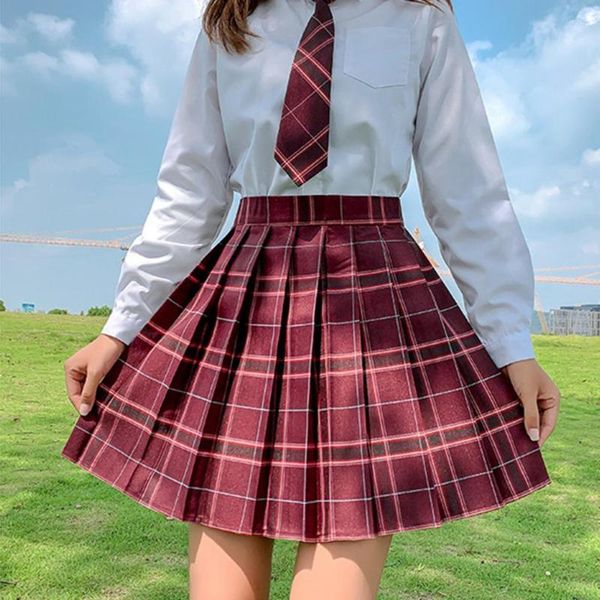 skirts women pleated skirt summer fashion high waist safety jk grid a-line short half-length for clothing, Black
skirts women pleated skirt summer fashion high waist safety jk grid a-line short half-length for clothing, Black