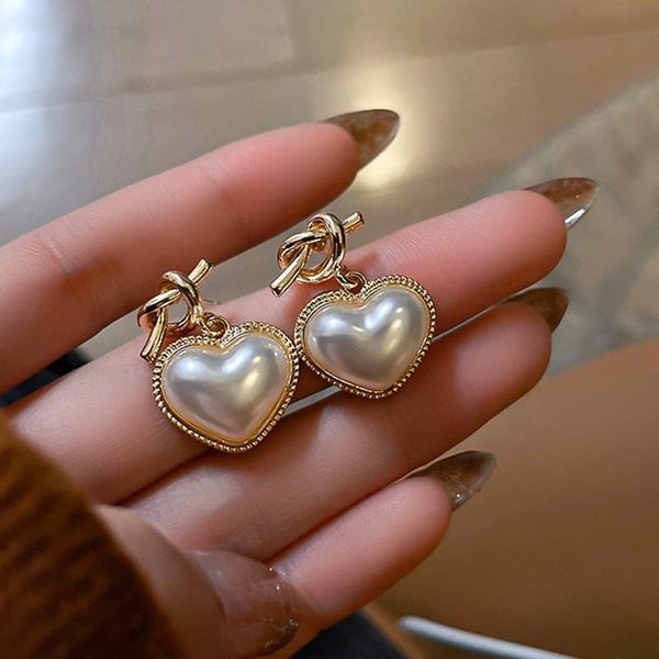 dangle & chandelier korean contracted sweet heart pearl drop earrings fashion elegant temperament women joker fine trend, Silver
dangle & chandelier korean contracted sweet heart pearl drop earrings fashion elegant temperament women joker fine trend, Silver