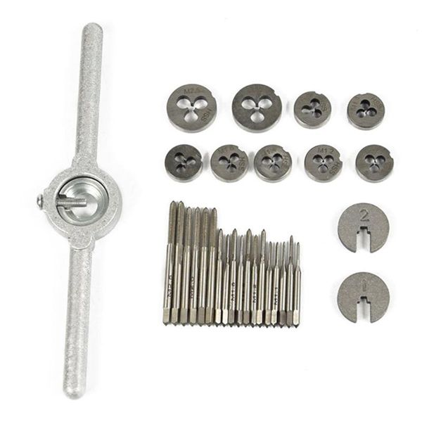 31pcs/set tap dies set adjustable metric carbon steel hand screw taps holder thread gauge wrench tool for car repair professional sets
31pcs/set tap dies set adjustable metric carbon steel hand screw taps holder thread gauge wrench tool for car repair professional sets