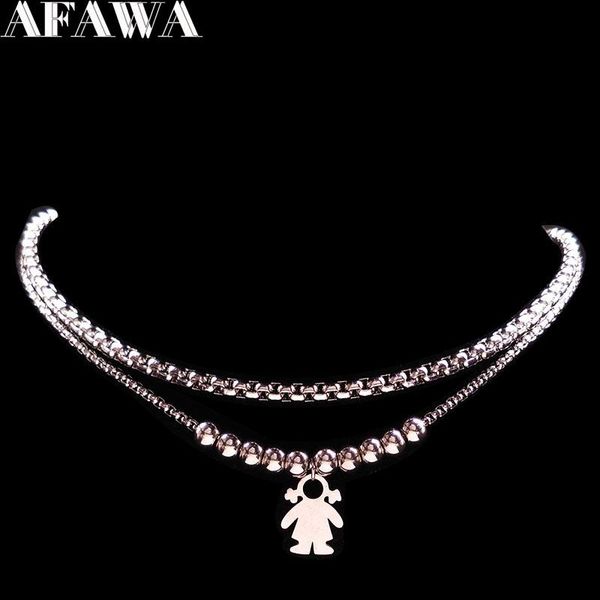 double layer mandala stainless steel necklaces women jewelry silver color chain necklace gift bijoux femme n18002 pendant
double layer mandala stainless steel necklaces women jewelry silver color chain necklace gift bijoux femme n18002 pendant