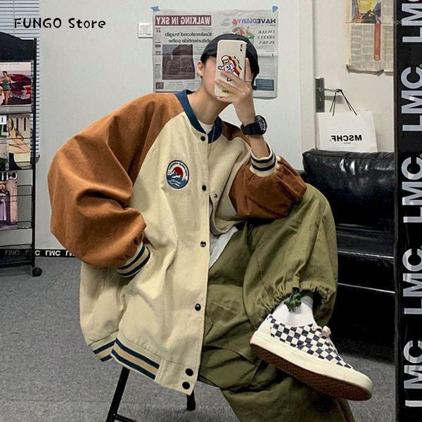 baseball uniform male personality contrast color stitching loose hong kong style wild casual jacket autumn trend korean coat men's jack, Black;brown
baseball uniform male personality contrast color stitching loose hong kong style wild casual jacket autumn trend korean coat men's jack, Black;brown
