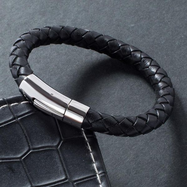 charm bracelets classic man jewelry braided leather bracelet for men stainless steel clasp male vintage bangles pulsera hombre ph519, Golden;silver
charm bracelets classic man jewelry braided leather bracelet for men stainless steel clasp male vintage bangles pulsera hombre ph519, Golden;silver