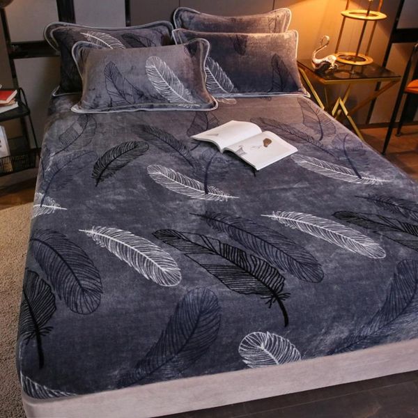 grey feathers flannel bed sheets winter warm plush fitted sheet soft mink cashmere linen mattress cover elastic bedspread & sets
grey feathers flannel bed sheets winter warm plush fitted sheet soft mink cashmere linen mattress cover elastic bedspread & sets