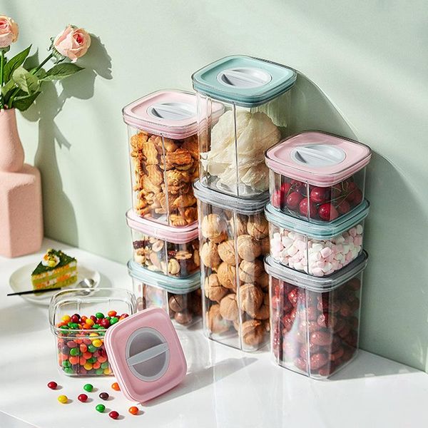 smart home control square knob type sealed cans food grade moisture-proof grain storage can be stacked with tea and dried fruit
smart home control square knob type sealed cans food grade moisture-proof grain storage can be stacked with tea and dried fruit