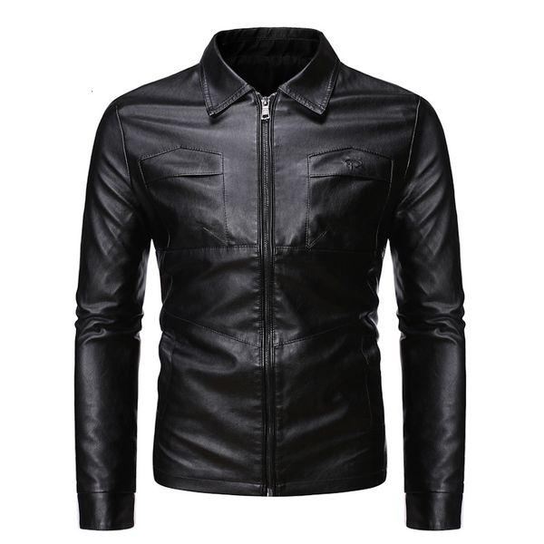 pant men's jacket thin motorcycle leather coat fashion spring fall2021, Black;brown 
pant men's jacket thin motorcycle leather coat fashion spring fall2021, Black;brown