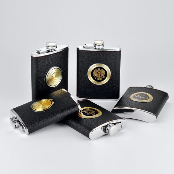 flask flagon 304 stainless steel wine pot outer leather black pattern small 
flask flagon 304 stainless steel wine pot outer leather black pattern small