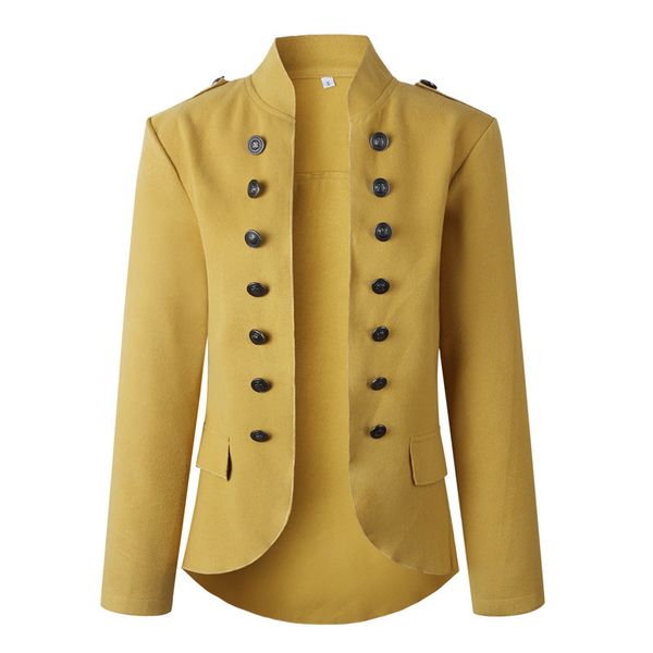 autumn crop jacket women korean boyfriend cape fashion button suit long sleeve yellow woman casual female 210428, Black;brown
autumn crop jacket women korean boyfriend cape fashion button suit long sleeve yellow woman casual female 210428, Black;brown