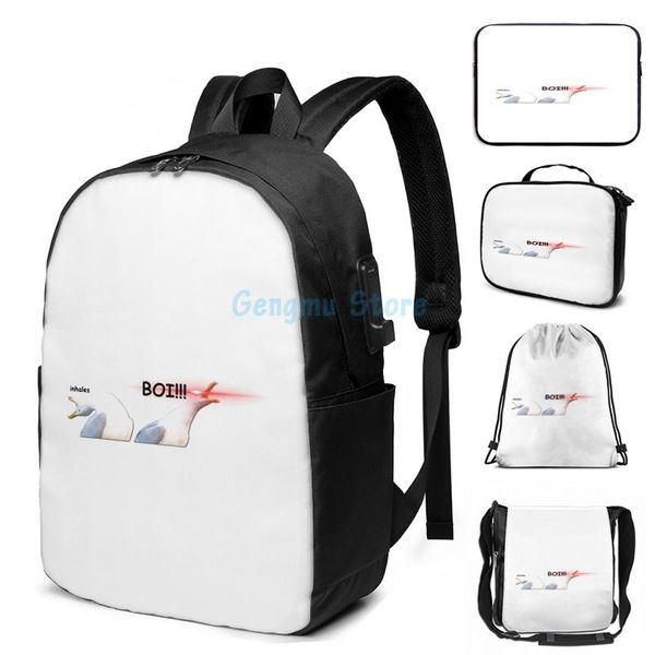 funny graphic print inhaling seagull boi usb charge backpack men school bags women bag travel laptop
funny graphic print inhaling seagull boi usb charge backpack men school bags women bag travel laptop