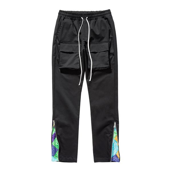 ankle zipper cashew print pants pockets overalls mens high street drawstring oversize casual trousers hip hop loose cargo, Black
ankle zipper cashew print pants pockets overalls mens high street drawstring oversize casual trousers hip hop loose cargo, Black
