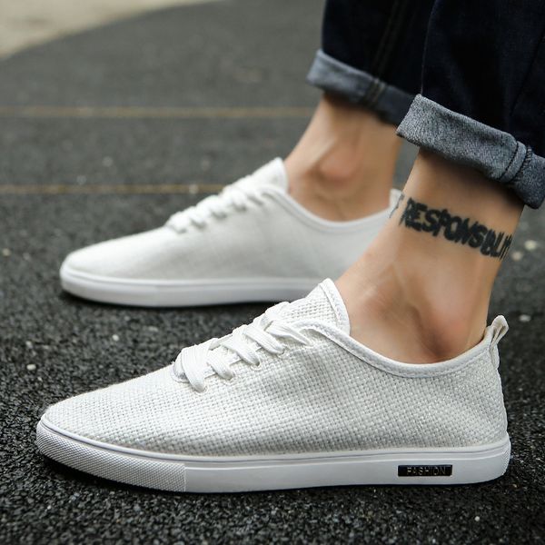 new sneakers men canvas lace up casual shoes male breathable espadrilles man plimsolls
new sneakers men canvas lace up casual shoes male breathable espadrilles man plimsolls