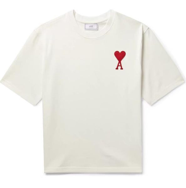 brand red heart t shirts 2021ss french embroidery short sleeved 1:1 ami men women tees, White;black
brand red heart t shirts 2021ss french embroidery short sleeved 1:1 ami men women tees, White;black